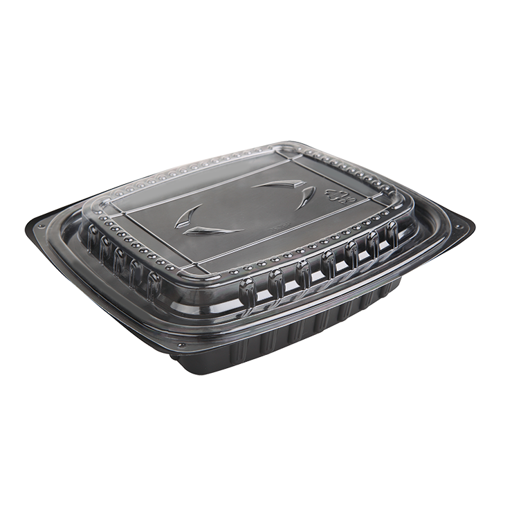 Restaurant supplies such as this one compartment anti-fog food container available from Sunshine Supply Company.