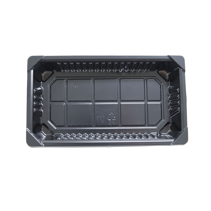 Food containers in many sizes from Sunshine Supply Company such as this 2x Small Sushi tray with dome lid.