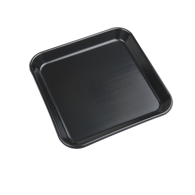 Serve takeout food to customers from a five inch square film-sealed food tray from Sunshine Supply Company.